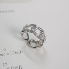 Anel de prata esterlina 925, elo grosso, micro pave cz, para seu anel de prata sólida para homens, joias unissex 2024 - compre barato