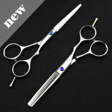 professional 5.5 inch japan 440c steel cut hair scissors set thinning barber makas cutting tools shears hairdressing scissors 2024 - buy cheap