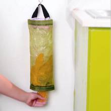 Creative Hollow Breathable Hanging On the wall Storage Bag container Organizer Bags for Spare plastics bags at home as shopping 2024 - buy cheap