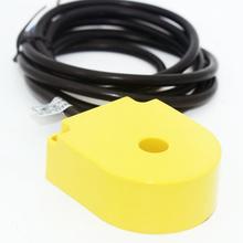 Interruptor amarelo com sensor de proximidade, 10mm de furo dc 6-36v, 3 fios, npn n/o, anel indutivo, sensor para parafuso de metal, mola 2024 - compre barato