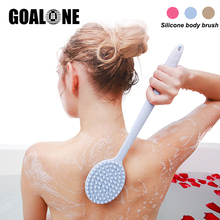 GOALONE-cepillo de silicona para ducha, cepillo EXFOLIANTE SUAVE con mango largo, accesorios de baño 2024 - compra barato