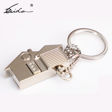 Metal Chimney Roof 3D House Keychain Cottage with Garage Key Ring Car Key Chain Promotional 2024 - buy cheap