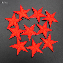 10 шт., маленькие нашивки с красными звездами 2024 - купить недорого