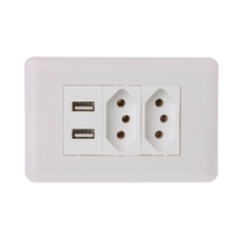 15A WallDouble Standard Power Socket Adapter Dual Ports USB Charger Panel 5V 2.1A 2024 - buy cheap