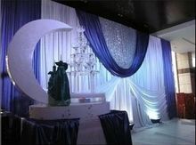 3*6m swags casamento cortinas festa fundo festa celebração fundo cetim cortina teto pano de fundo casamento decoração 2024 - compre barato