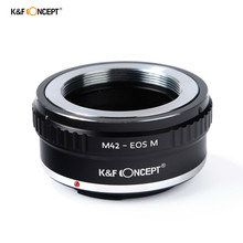 K & f concept adaptador de montagem de lente, anel para m42 parafuso, para canon eos ef câmera 60d 70d 600d 700d 550d 5d mark iii 2024 - compre barato