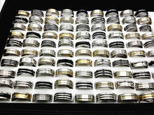 Wholesale 25pcs assorted mix silver color gold black men's fashion stainless steel jewelry rings brand new 2024 - buy cheap