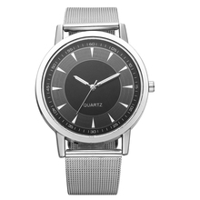 2021 Men's Watches New Luxury Brand Watch Men Fashion Casual Quartz-watch Stainless Steel Mesh Strap Saats Erkek Kol Saati 2024 - buy cheap