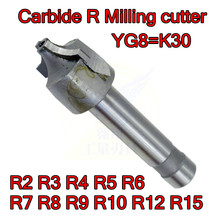 Carbide R semicircle Milling cutter R2 R3 R4 R5 R6  R7 R8 R9 R10 R12 R15 2F Processing copper aluminum cast iron, etc 2024 - buy cheap