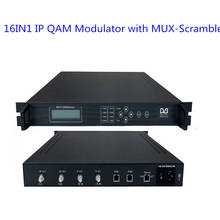 16в1 IP QAM модулятор с MUX- Scrambler (гигабит 64 * IP in, 16 * DVB-C RF out) модулятор радио и ТВ оборудование SC-4124 2024 - купить недорого