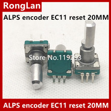 [BELLA]Imported Japan ALPS potentiometer encoder EC11 reset   is reset back around with the switch 20MM Axle--10PCS/LOT 2024 - buy cheap