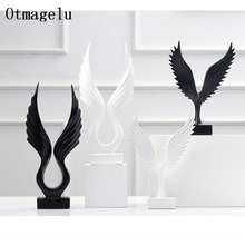 Artesanías creativas de resina dapreg Wings patrón Animal Eagle estatua Europea decoración TV vino gabinete Oficina hogar grandes decoraciones 2024 - compra barato