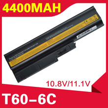 4400mAh Battery For IBM Thinkpad R60 R60E R61 R61E R61I  T60 T60P T61 (14.1 ,15.4 SCREEN) T61P R500 T500 W500 Sl500 40Y6799 2024 - buy cheap