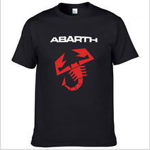 Мужская футболка с коротким рукавом и логотипом «Автомобиль ABARTH», летняя повседневная однотонная хлопковая футболка, модная мужская одежда в стиле хип-хоп Harajuku 2024 - купить недорого