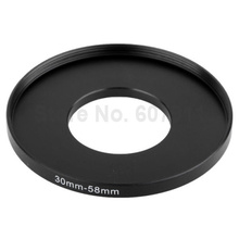 Adaptador de lente de anillo de filtro de aumento de 30mm-58mm 30-58mm 30 a 58mm, negro 2024 - compra barato