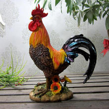 Fengshui Resin Ceramic Simulated Rooster Arrangement for Town House Recruitment Male Room Decoration doll 2024 - buy cheap