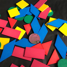 Brinquedo educacional de matemática para crianças, figura aritmética circular de cor madeira para aprendizado de bebês com chip geométrico montessori 2024 - compre barato
