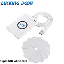 LUCKING DOOR 13.56MHz Contactless Smart Card Reader Writer rfid Copier Duplicator 10 pcs UID card 2024 - buy cheap