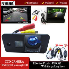 FUWAYDA Wireless CCD LED vista trasera de coche cámara para AUDI A3 S3 A4 S4 A6 A6L S6 A8 S8 RS4 RS6 Q7 plegable de 4,3 pulgadas TFT LCD Monitor 2024 - compra barato