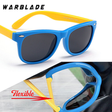 Цветные гибкие детские солнцезащитные очки WarBLade, поляризованные очки, Детские высококачественные HD-линзы, Детская безопасность, зеркальное покрытие 2024 - купить недорого