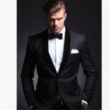 Más Vendidos 2 piezas trajes de hombre para la boda de muesca solapa esmoquin de novio para hombres traje nuevo Homme traje (chaqueta + pantalón + corbata) 2024 - compra barato