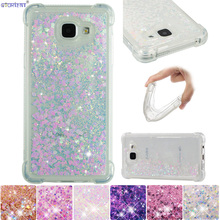 Glitter Cover For Samsung Galaxy A5 2016 Cute Bling Liquid Fitted Phone Case SM-A510F/DS SM A510F/DS Soft Silicone Bumper Cases 2024 - buy cheap