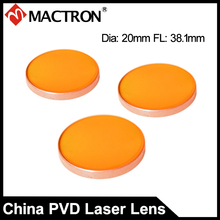 Chino lentes focales znse 20mm de diámetro para 10.6um 10640nm CO2 grabado láser de enfoque 38,1mm FL 2024 - compra barato