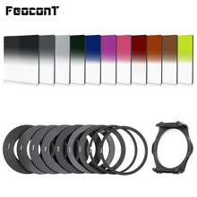 Цветные светофильтры ed 21 в 1, квадратные градиентные цветные фильтры ND, металлические кольца, держатель фильтра для Canon Camera Cokin P Series 2024 - купить недорого