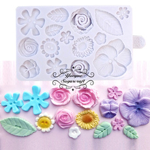 Yueyue Sugarcraft Flower Silicone mold fondant mold cake decorating tools chocolate gumpaste mold 2024 - buy cheap