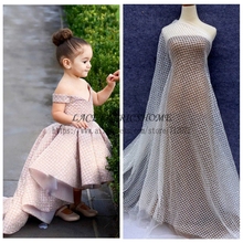 La Belleza 1 yard   Crea shining sequins on off white net wedding dress/evening dress lining fabric 51'' width 2024 - buy cheap