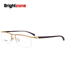 Brightzone-Gafas De media montura TR90 para hombre, lentes ópticas para miopía, Gafas Grau con borde Occhiali Briller 2024 - compra barato