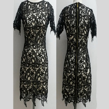Женское вязаное платье-миди, с цветочной вышивкой, винтажное, вечернее платье-карандаш 2024 - купить недорого