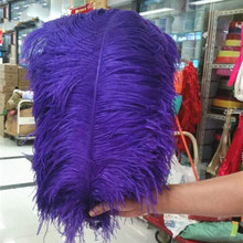 Wholesale! Natural 100pcs 28-30inch/70-75cm High Quality purple ostrich feathers Wedding Birthday Christmas Decorations 2024 - buy cheap