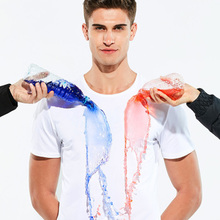 Спортивная Мужская футболка для кемпинга, непромокаемая дышащая быстросохнущая футболка с коротким рукавом 2024 - купить недорого