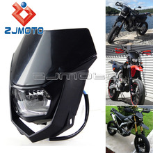 Motocross Enduro Supermoto Headlight Headlamp Dirt Bike For DRZ XT WR KX XR YZF CRF MX SX XC EXC H4 35W Headlight Fairing 2024 - buy cheap