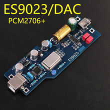 PCM2706 ES9023 24bit HIFI уровень аудио DAC звуковая карта декодер готовая продукция с OTG 2024 - купить недорого