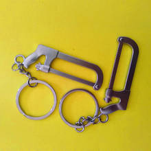 20 Pcs Mini saw keychain metal keychain zinc alloy key ring tool keychain creative keychain keyfob men's gift custom 2024 - buy cheap