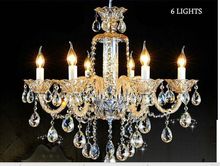 Candelabro LED de Cristal, Lustres de candelabro de lujo, 6,8,10 brazos 2024 - compra barato