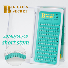 Ресницы для наращивания ресниц Big eye's secret, ресницы для наращивания с коротким стержнем, предварительно изготовленные шелковые ресницы 2024 - купить недорого