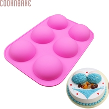 COOKNBAKE-Molde de tarta de silicona para manualidades, 6 agujeros, forma de jabón hecho a mano, molde de silicona para Chocolate, SSCM-001-3 2024 - compra barato