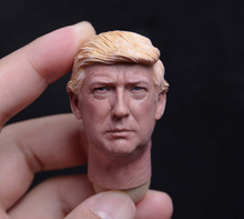 Масштаб 1:6, голова Дональда Трампа, лепильная Мужская голова, модель, фигура, голова, художественная живопись, подходит 12 дюймов, военная фигурка, тело, игрушки m3 2024 - купить недорого