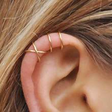 NO Ear Hole Clip Earrings Real 925 Sterling Silver Earrings Female Gold Plated Students Fine Jewelry Gift Fashion Jewelry 2024 - buy cheap