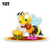 Yjzt 15.3cm * 10.5cm abelhas que comem mel brinquedos de carro adesivo decalque pvc 12-300671 2024 - compre barato