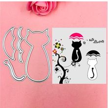 cat bow Ear Cutting Dies Stencils for DIY Scrapbooking/photo album Decorative Embossing DIY Paper Cards 2024 - buy cheap