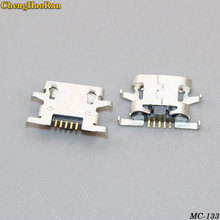 Chenghaoran tomada micro usb de 5 pinos, conector fêmea com 2-10 peças para sony xperia m cip68 c1905 c2004 c2005 2024 - compre barato