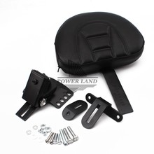 for Harley Electra Road Street Glide Road King 97-15 Motorcycle Adjustable Plug In Driver Rider Leather Backrest Seat Black 1set 2024 - buy cheap