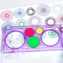 1Set Drawing Toys Spirograph Geometric Ruler Drafting Tools Stationery For Students Learning Art Sets Creative Children Gifts 2024 - buy cheap