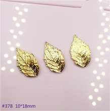 50pcs Wholesale 10*18mm Gold color Small Tree Leaf Zinc Alloy Charms for Handmade Diy Jewelry Accessories 2024 - buy cheap