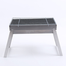 Portable Stainless Steel Fold BBQ Roasted Barbecue Tools Charbon De Bois Grill Stove Outdoor Camping Accessories Beach Picnic 2024 - buy cheap
