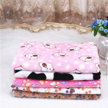 Small Size Cat Dog Cushion Cartoon Printing Dog Blanket Soft Kitten Puppy Bed Mat Coral Fleece Warm Pet Quilt Cheap Pet Supplies 2024 - buy cheap